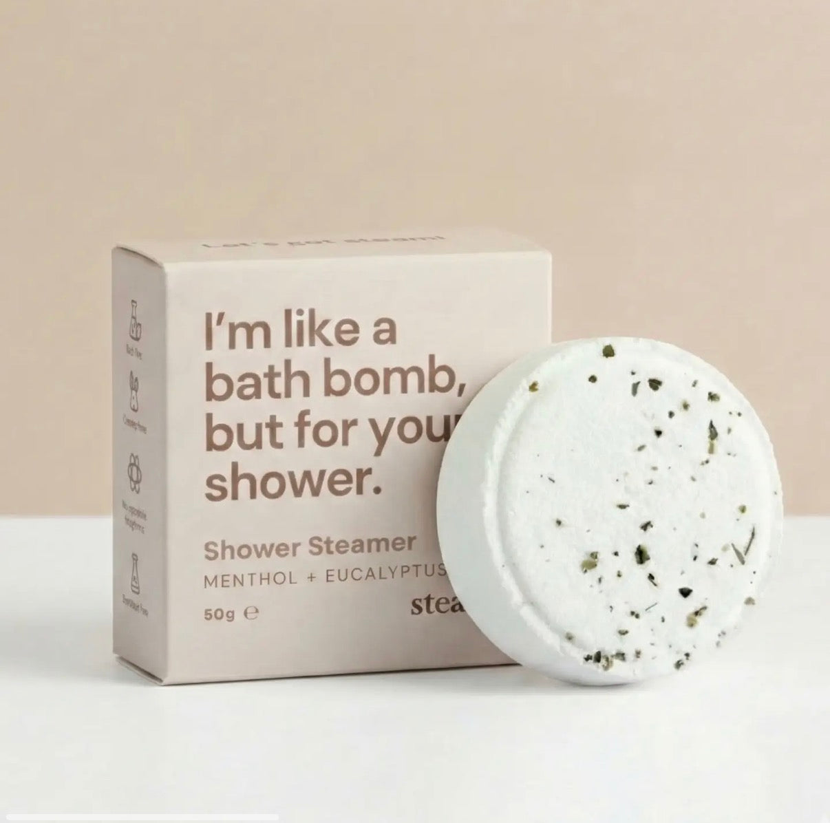 I’m like a bath bomb but for your shower - shower steamer Serenity healing gifts